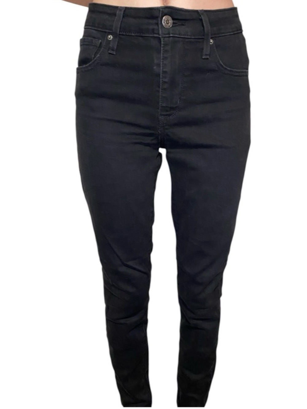Levi 721 High-Rise Skinny Black Women's Jeans size 26 denim